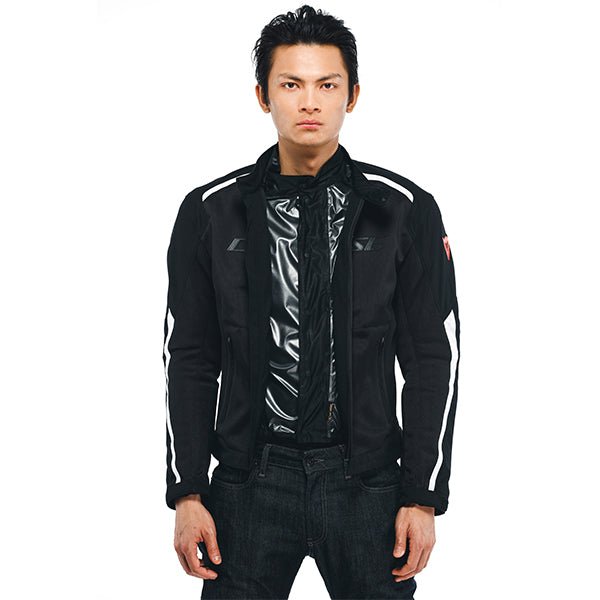 DAINESE HYDRAFLUX 2 AIR D-DRY JKT 622 | BLACK/WHITE - Vox Leather