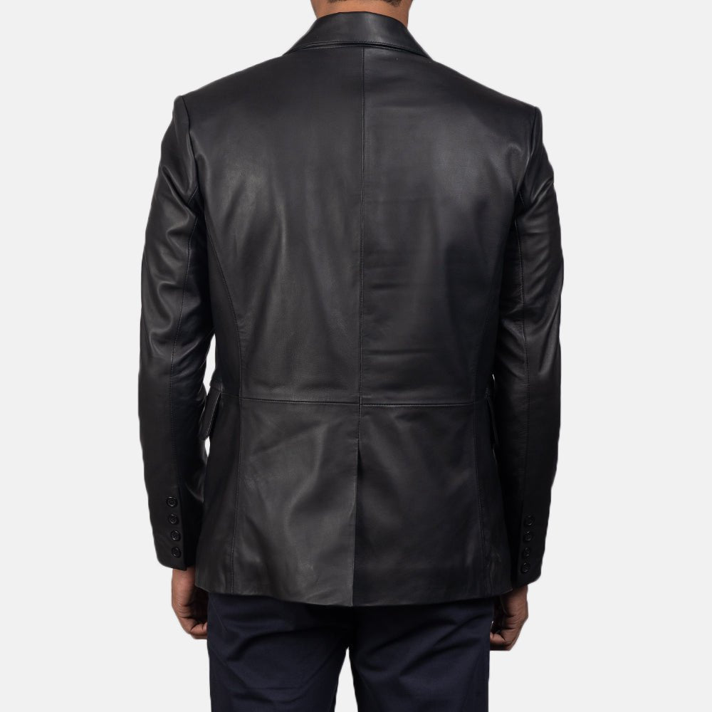 Daron Black Leather Blazer - Rare Leather