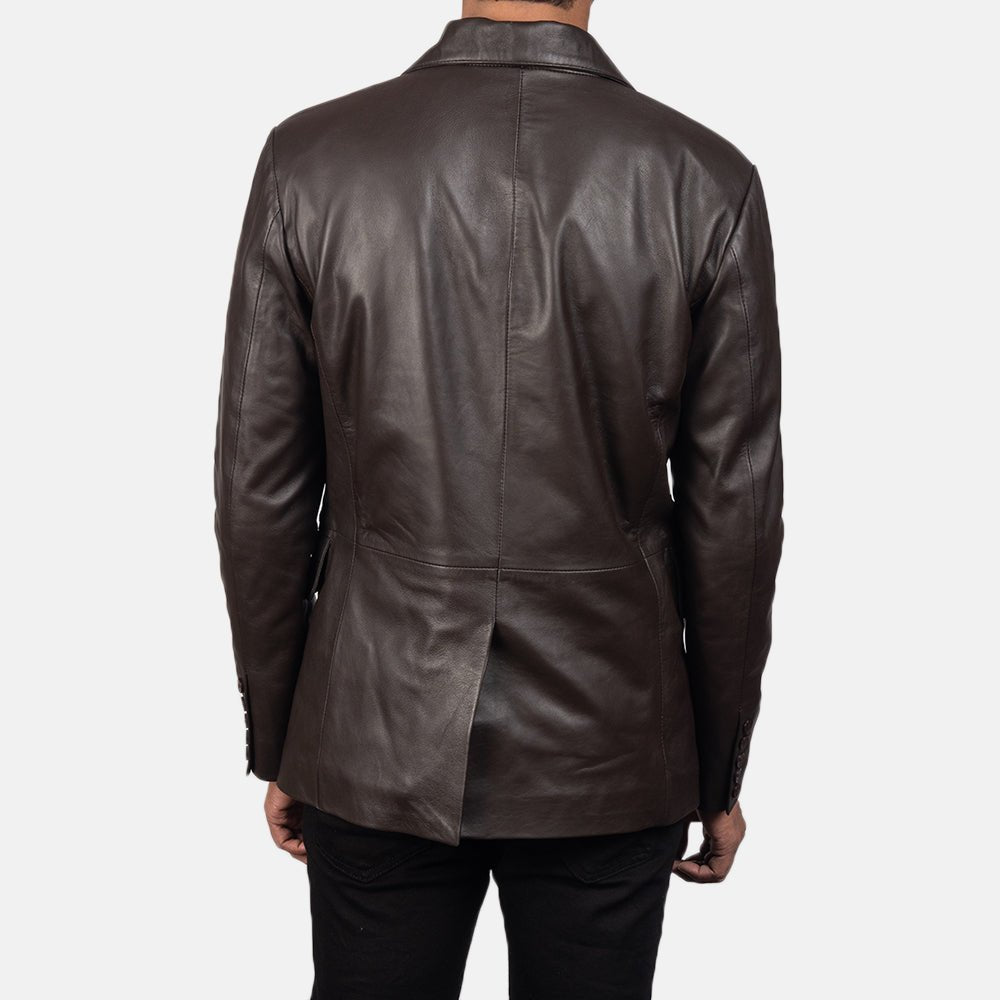 Daron Brown Leather Blazer - Rare Leather