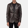 Daron Brown Leather Blazer - Rare Leather
