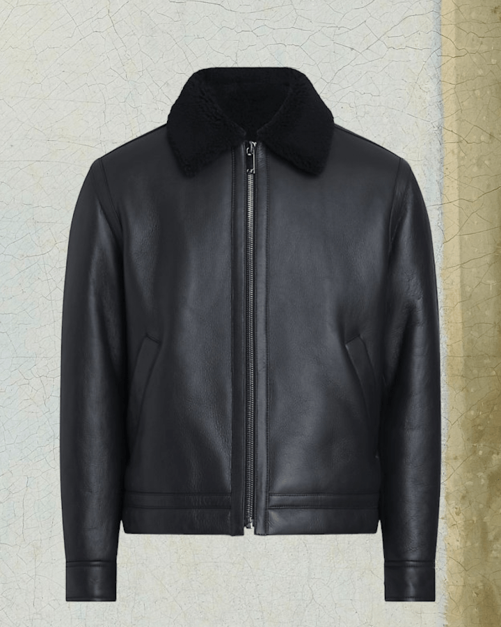 Dastan Shearling Racer Leather Jacket - Rare Leather