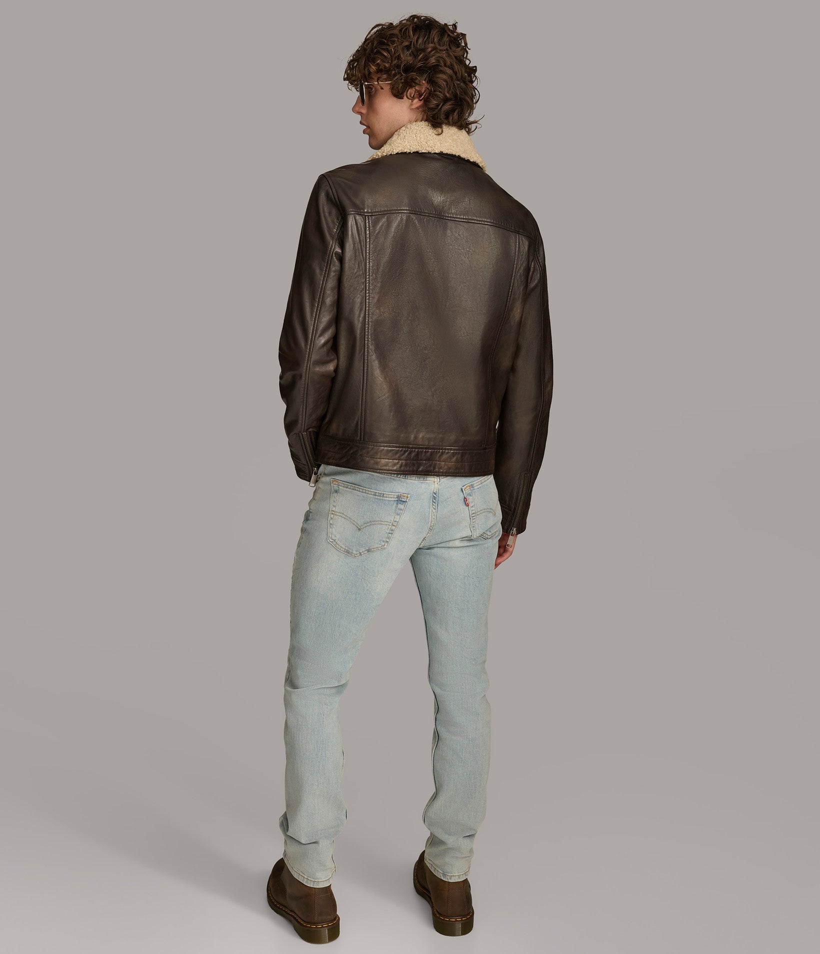 Dean Zip Up Shirt Collar Jacket - Rare Leather