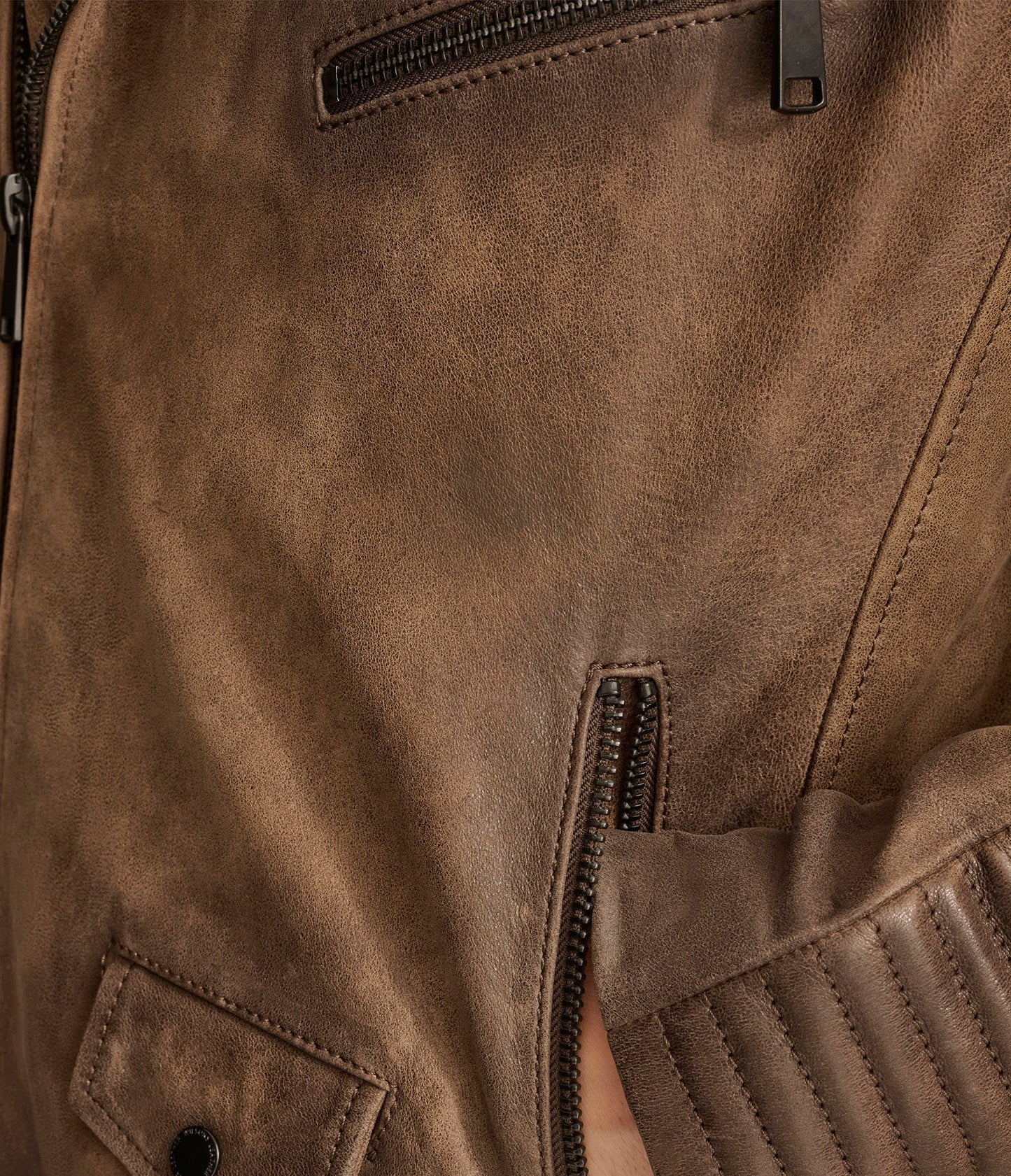 Dom Padded Moto Jacket - Rare Leather