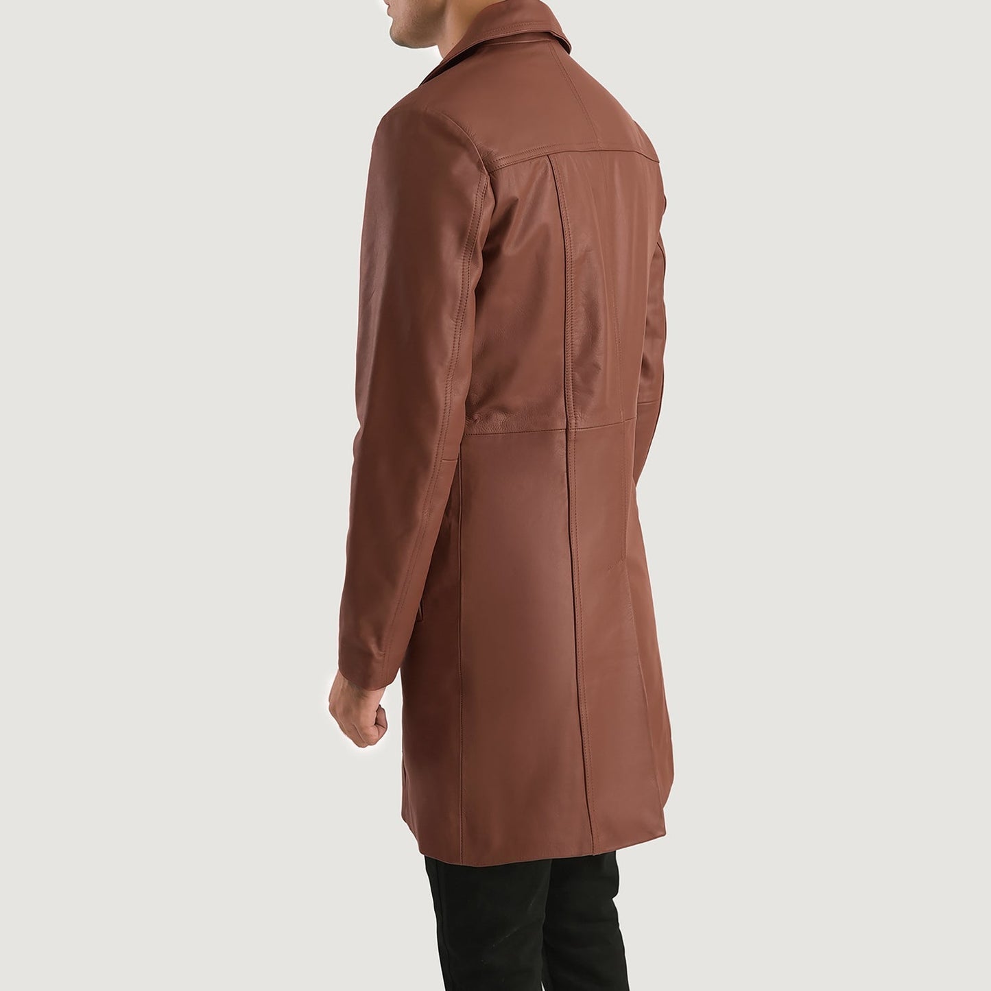 Don Long Brown Leather Coat - Rare Leather