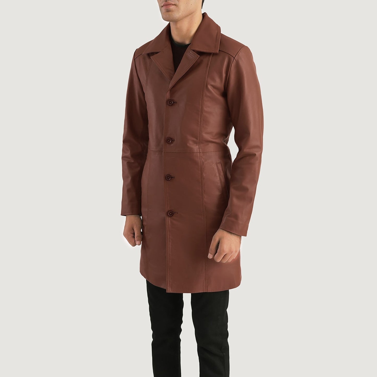Don Long Brown Leather Coat - Rare Leather