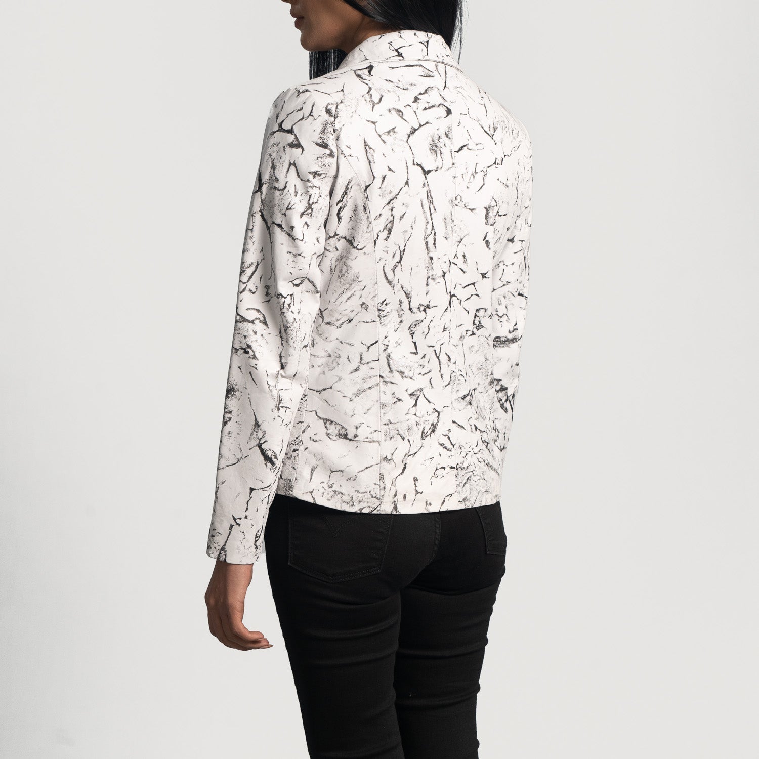 Donna Blake White Leather Blazer - Rare Leather