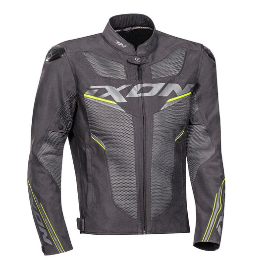 Draco - 3D Mesh Sport Touring Jacket (Anth/Grey/Bright/Yellow) - Vox Leather