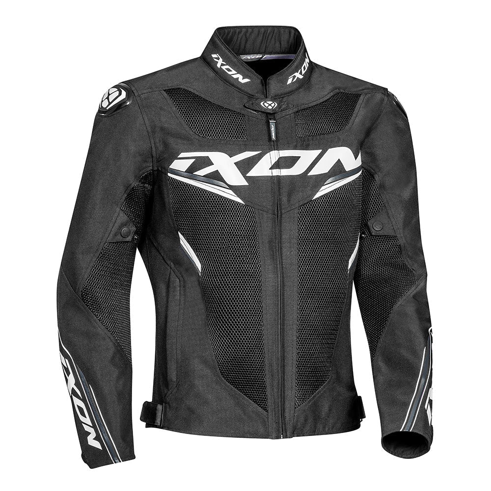 Draco - 3D Mesh Sport Touring Jacket (Black/White) - Vox Leather