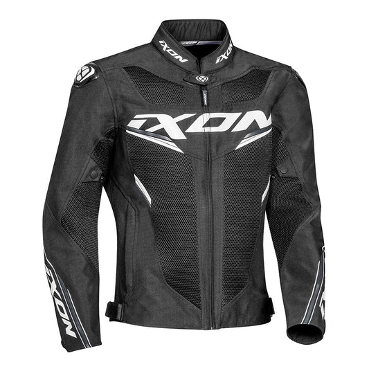Draco - 3D Mesh Sport Touring Jacket (Black/White) - Vox Leather