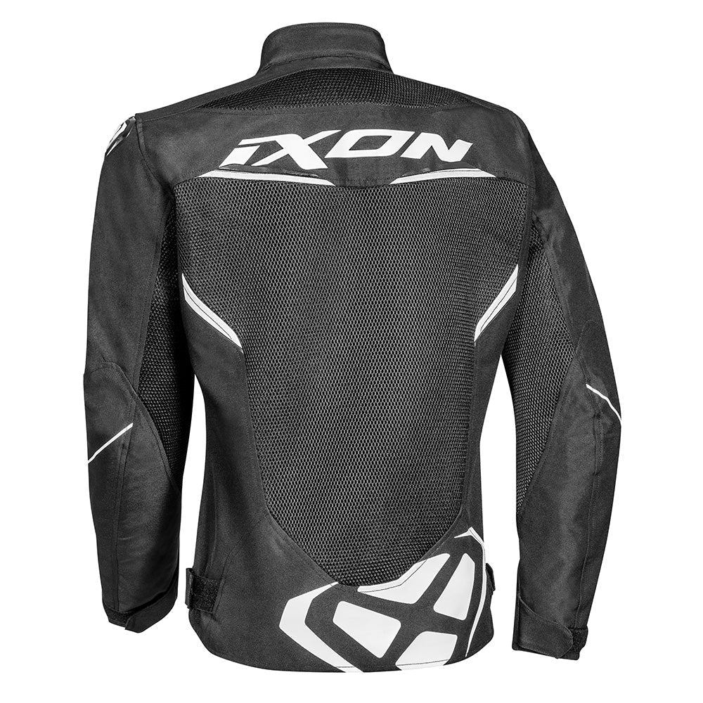 Draco - 3D Mesh Sport Touring Jacket (Black/White) - Vox Leather
