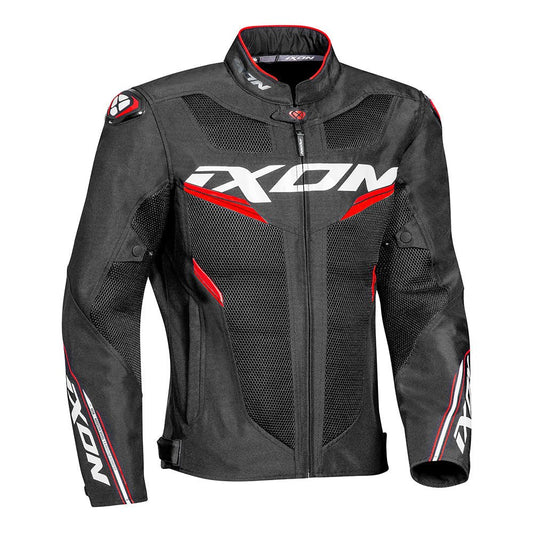 Draco - 3D Mesh Sport Touring Jacket (Black/White/Red) - Vox Leather