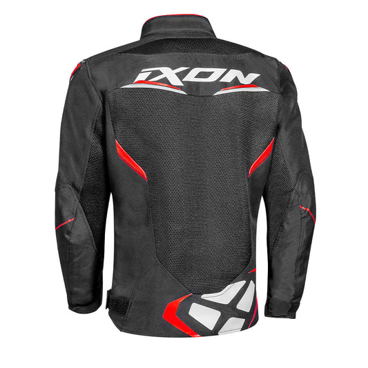 Draco - 3D Mesh Sport Touring Jacket (Black/White/Red) - Vox Leather