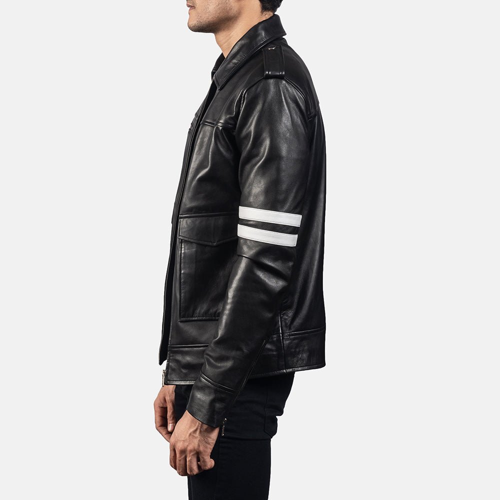 Dragonhide Black Leather Jacket - Rare Leather