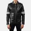 Dragonhide Black Leather Jacket - Rare Leather