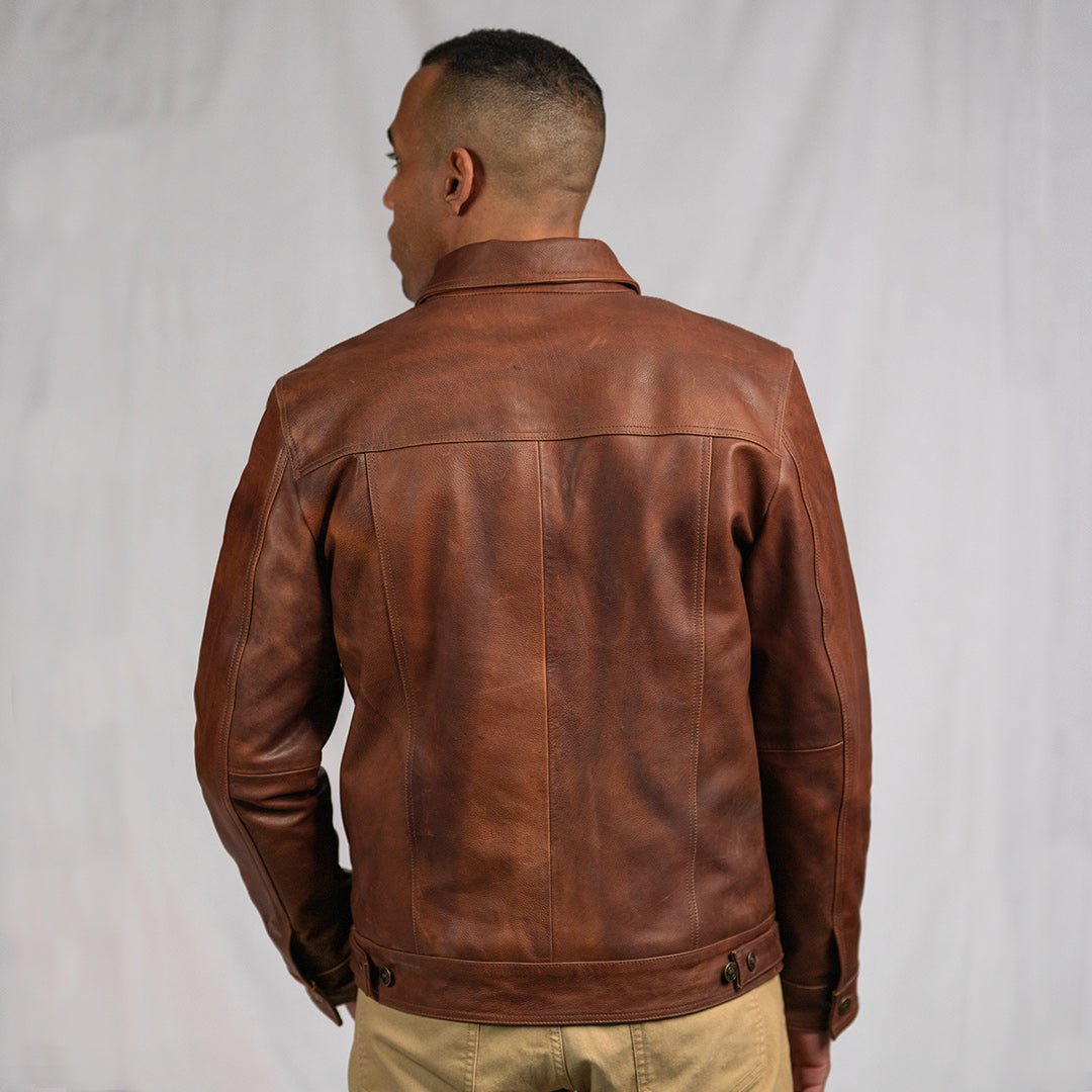 Driggs Leather Jacket | Cognac Brown - Rare Leather