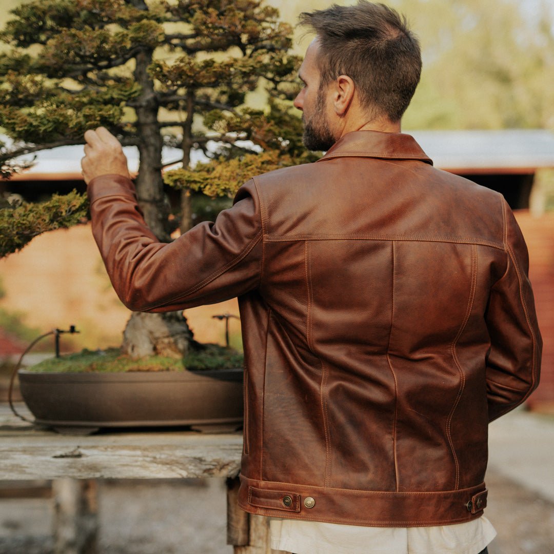 Driggs Leather Jacket | Cognac Brown - Rare Leather