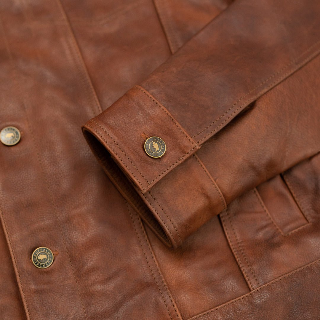 Driggs Leather Jacket | Cognac Brown - Rare Leather
