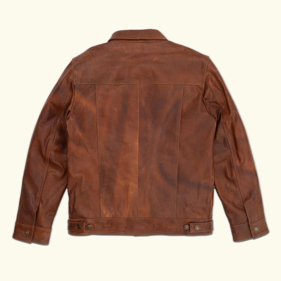 Driggs Leather Jacket | Cognac Brown - Rare Leather