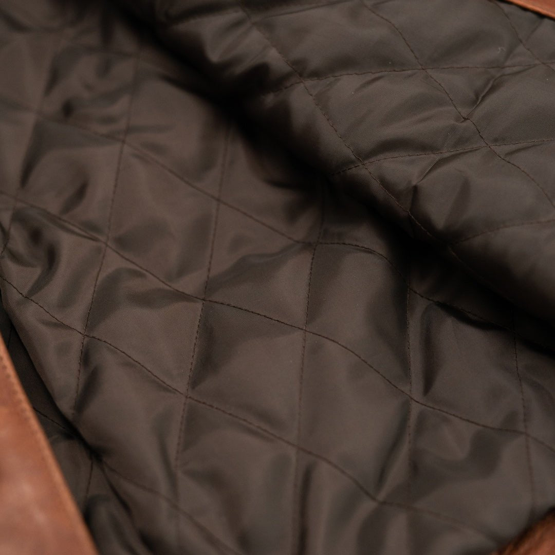 Driggs Leather Jacket | Cognac Brown - Rare Leather