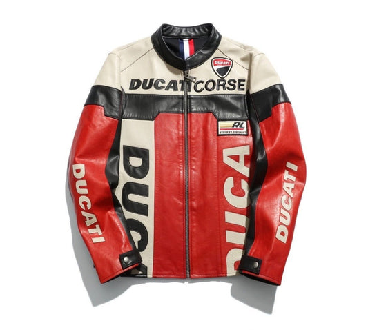 Ducati Leather Vintage Racing Jacket - Vox Leather
