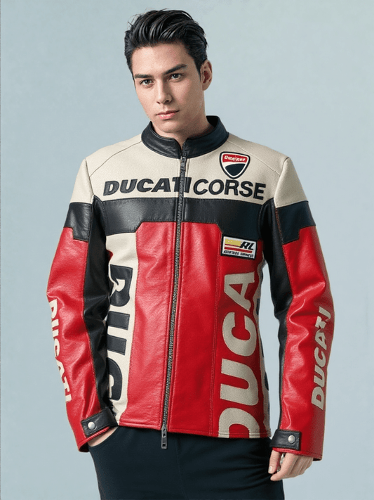 Ducati Leather Vintage Racing Jacket - Vox Leather