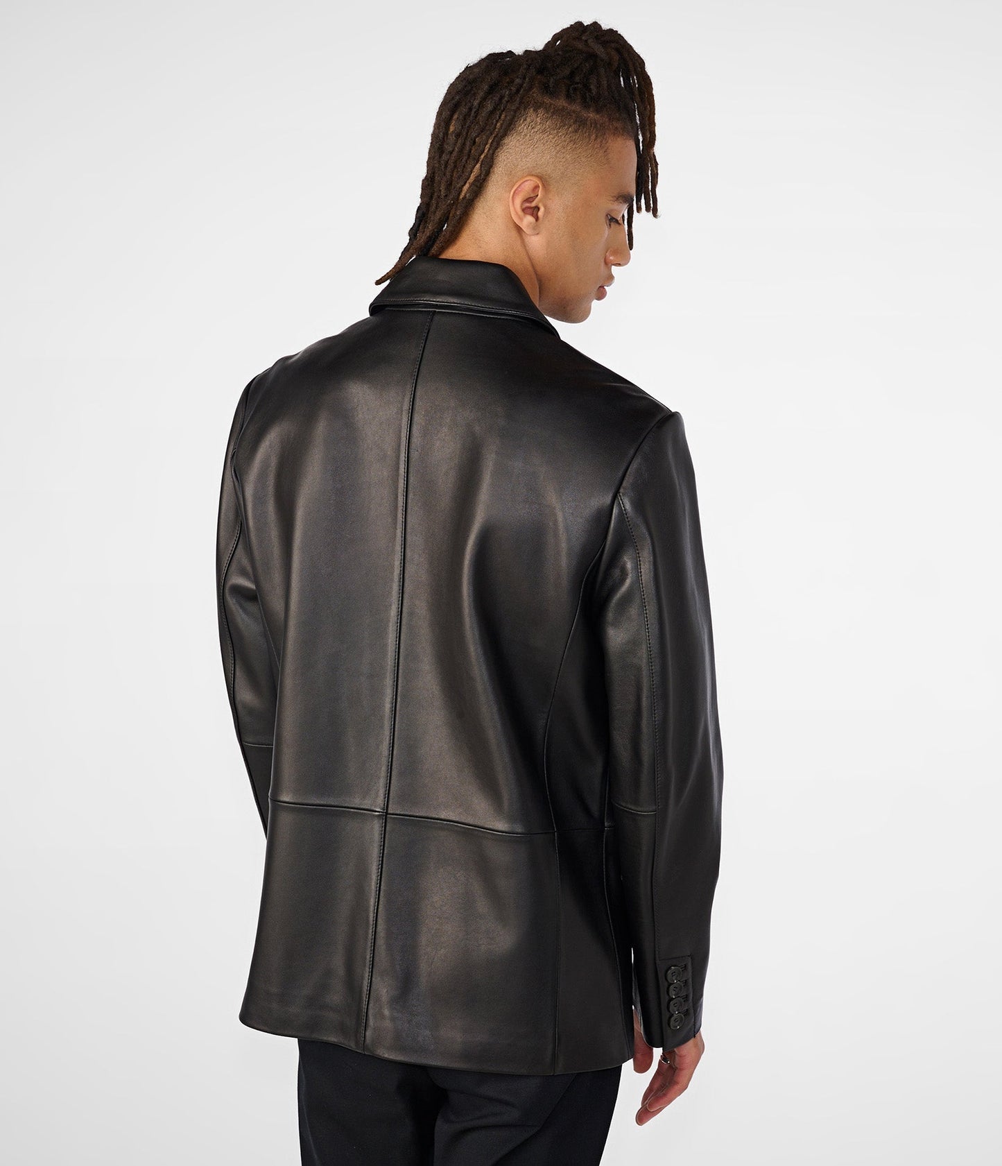 Dylan Two Button Genuine Leather Blazer - Rare Leather