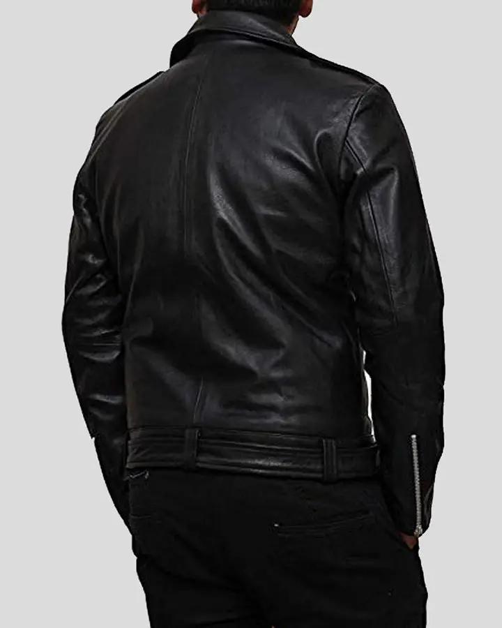 Eden Black Biker Leather Jacket - Vox Leather