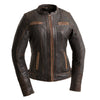 Electra - Women's Motorcycle Leather Jacket - Rare Leather