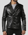Elex Black Motorcycle Leather Jacket - Vox Leather