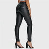Faux Leather - High Waisted - Full Length - Black - Vox Leather