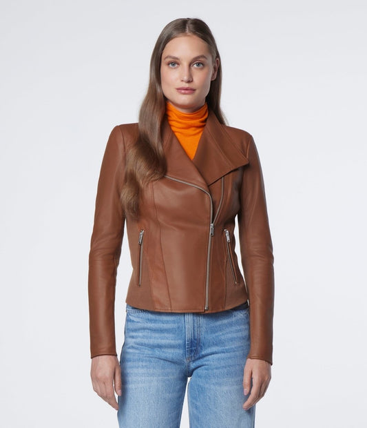Felix Brown Leather Jacket - Vox Leather