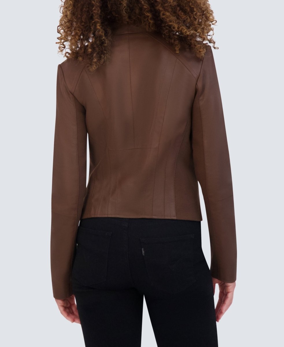 Felix Brown Leather Jacket - Vox Leather