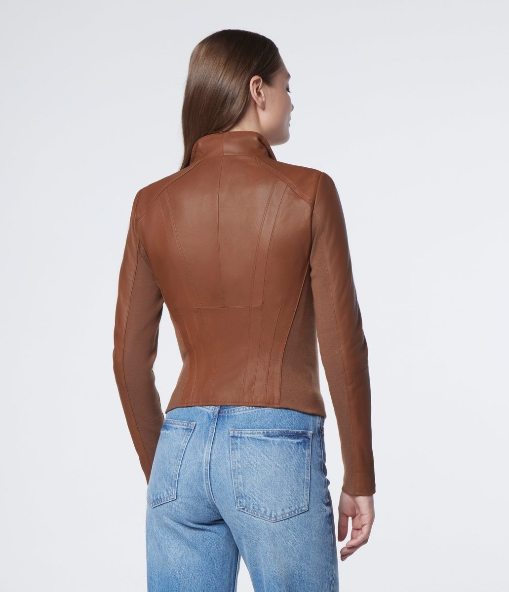 Felix Brown Leather Jacket - Vox Leather