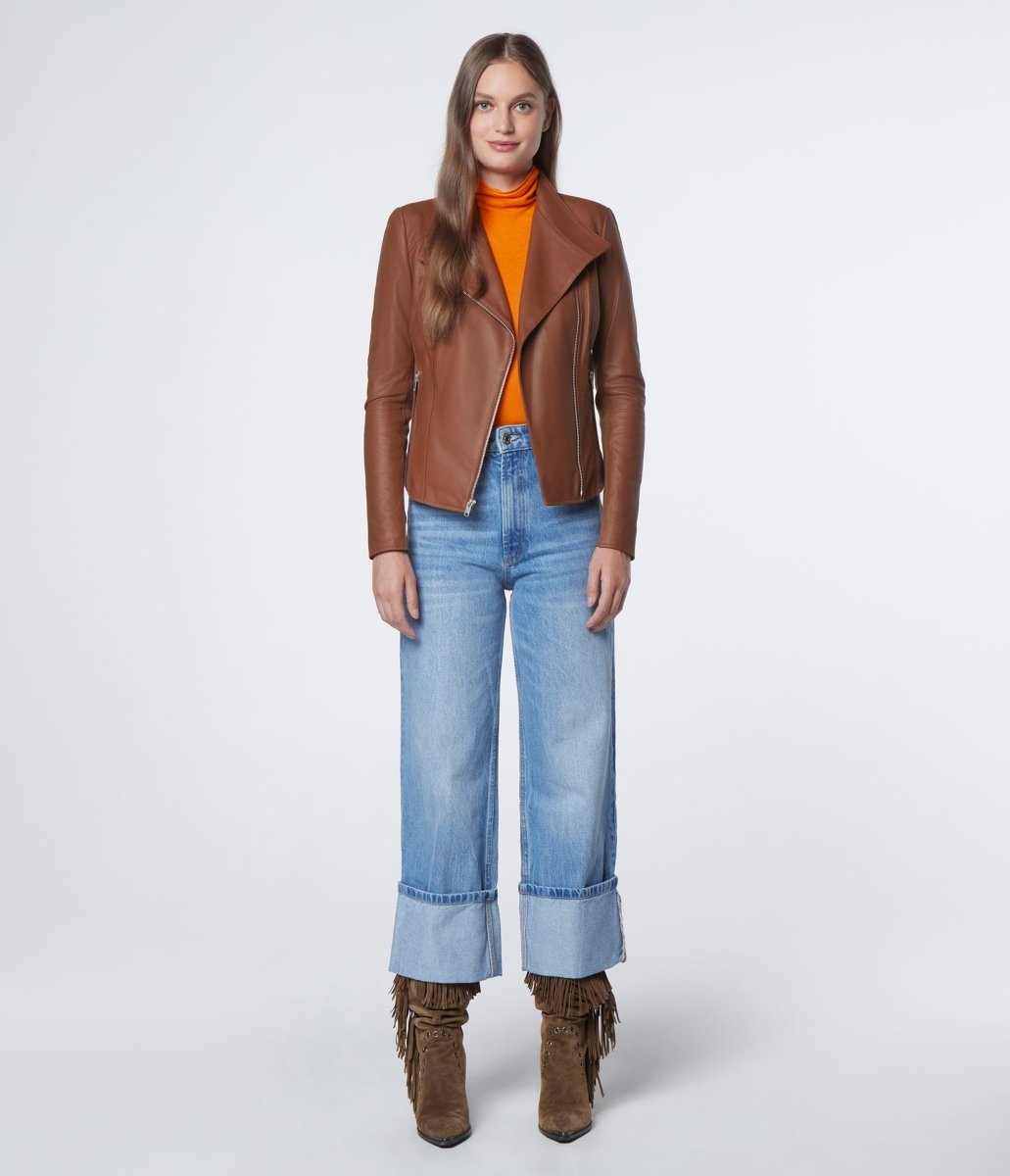 Felix Brown Leather Jacket - Vox Leather