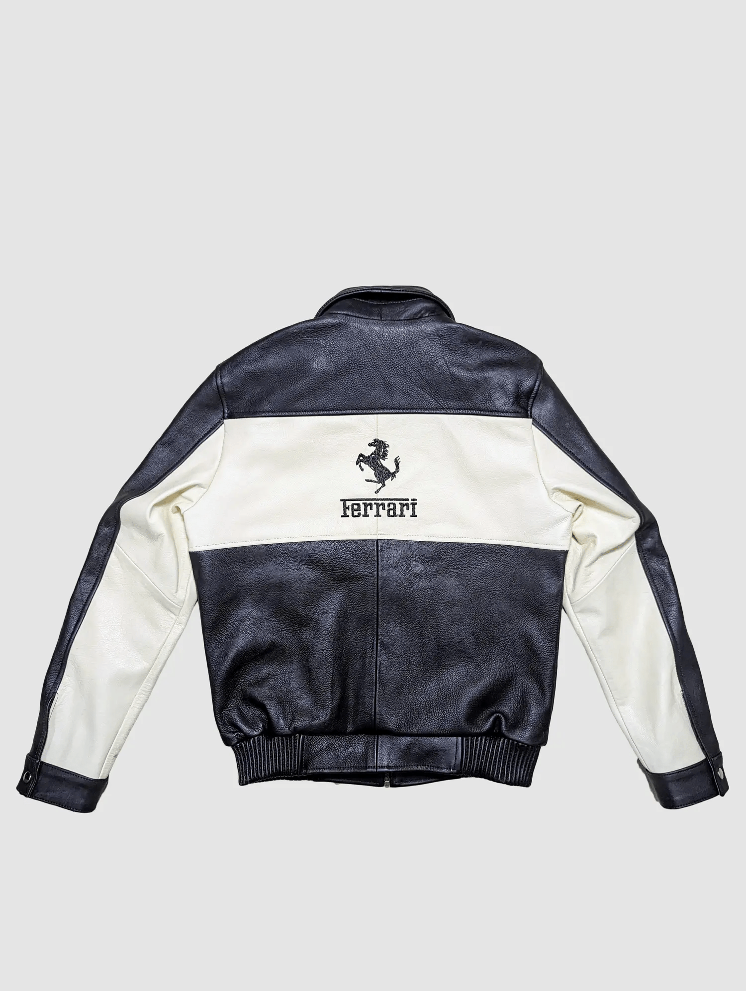 Ferrari Racing F1 Leather Bomber Jacket - Rare Leather Order Now !!