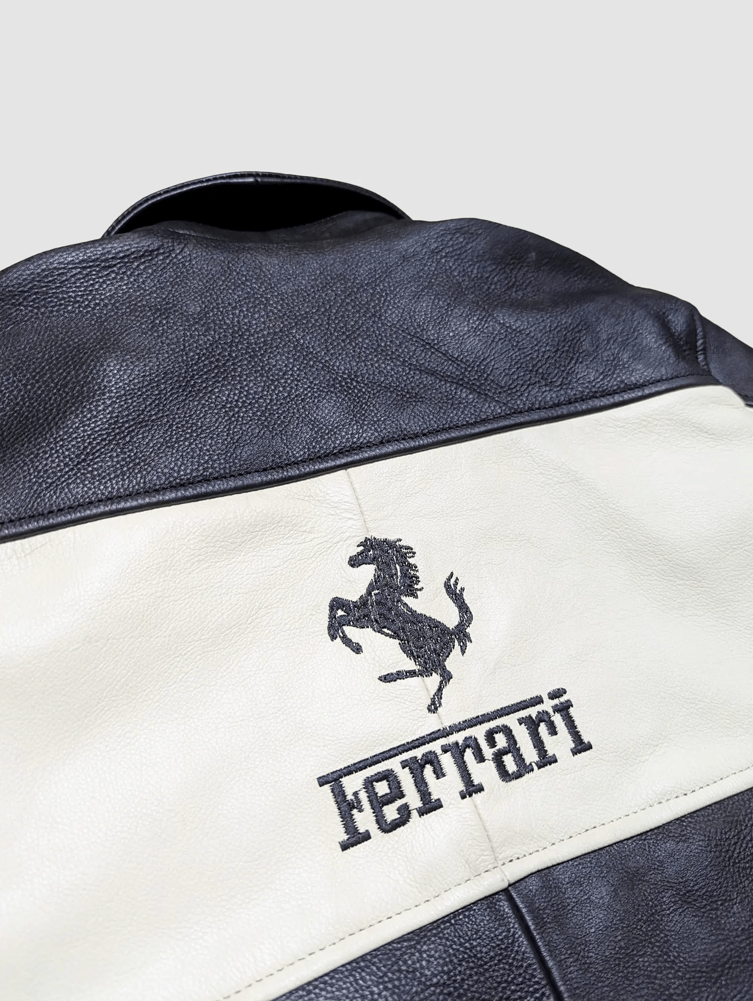 Ferrari Racing F1 Leather Bomber Jacket - Rare Leather Order Now !!