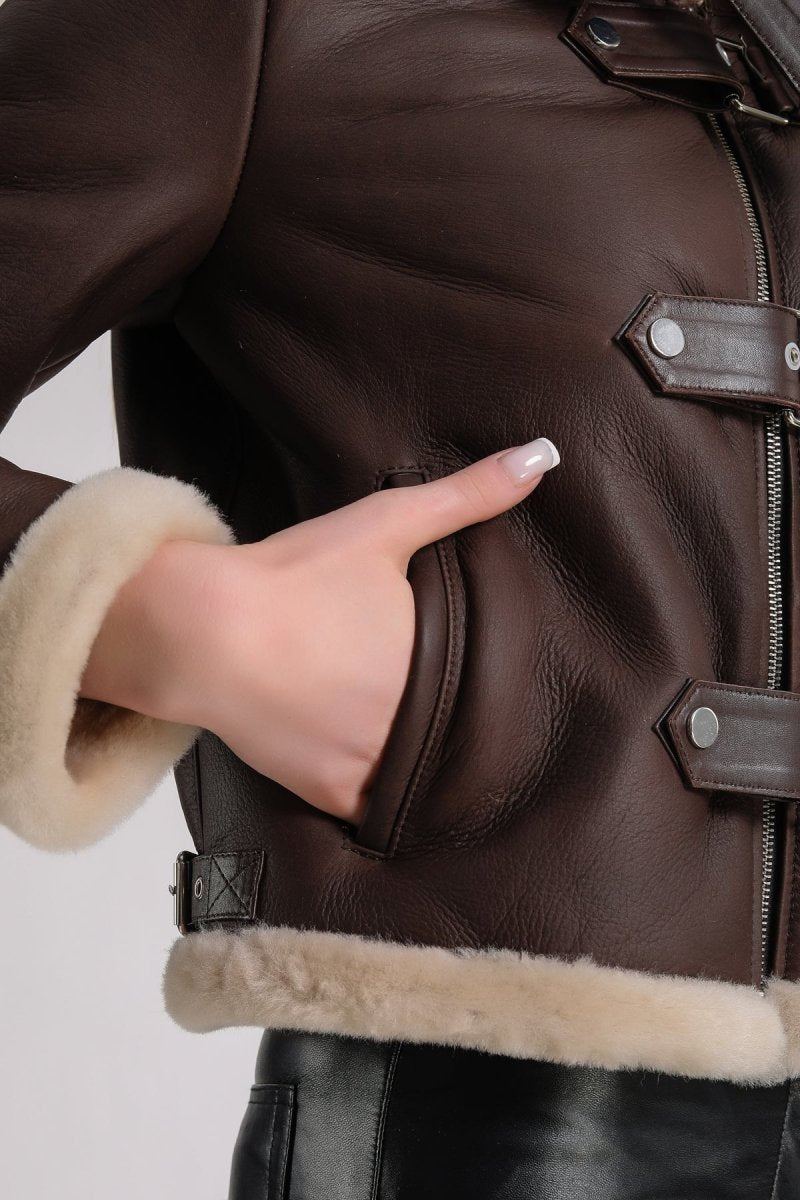 Fiona Sheepskin Jacket - Vox Leather