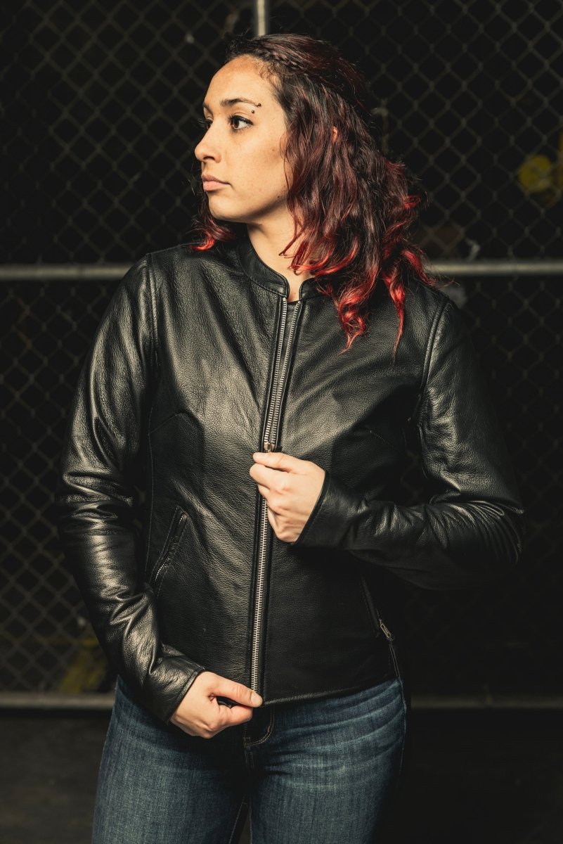 Flashback - Women's Motorcycle Leather Jacket - Rare Leather