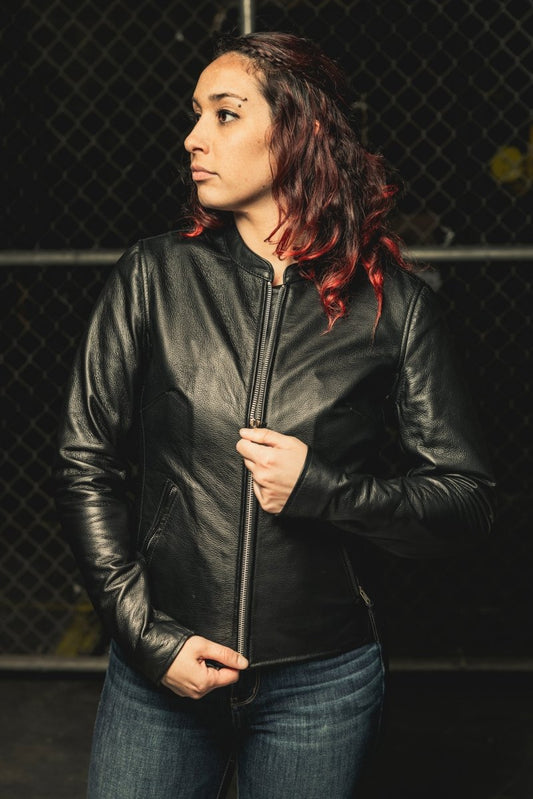 Flashback - Women's Motorcycle Leather Jacket - Rare Leather