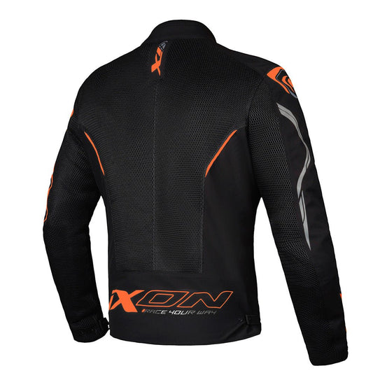 Flicker - All Weather Riding Jacket (Black/Orange) - Vox Leather