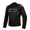 Flicker - All Weather Riding Jacket (Black/White/Red) - Vox Leather