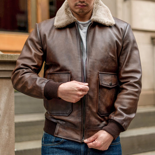Flight Jacket | Anejo - Rare Leather