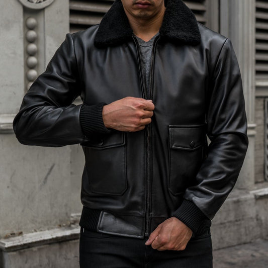 Flight Jacket | Black - Rare Leather