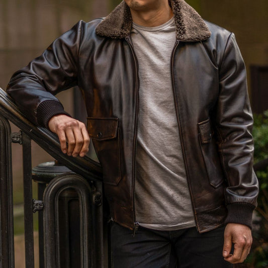 Flight Jacket | Black Coffee - Vox Leather