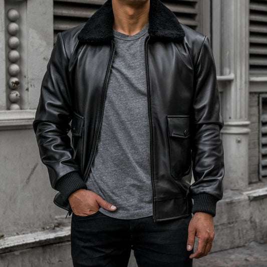 Flight Jacket | Black - Vox Leather