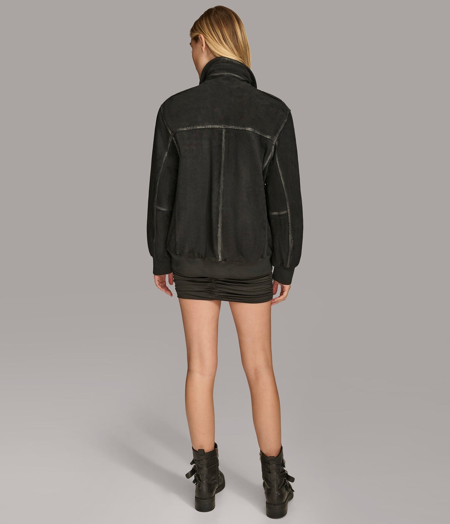 Flora Oversized Bomber Jacket - Rare Leather