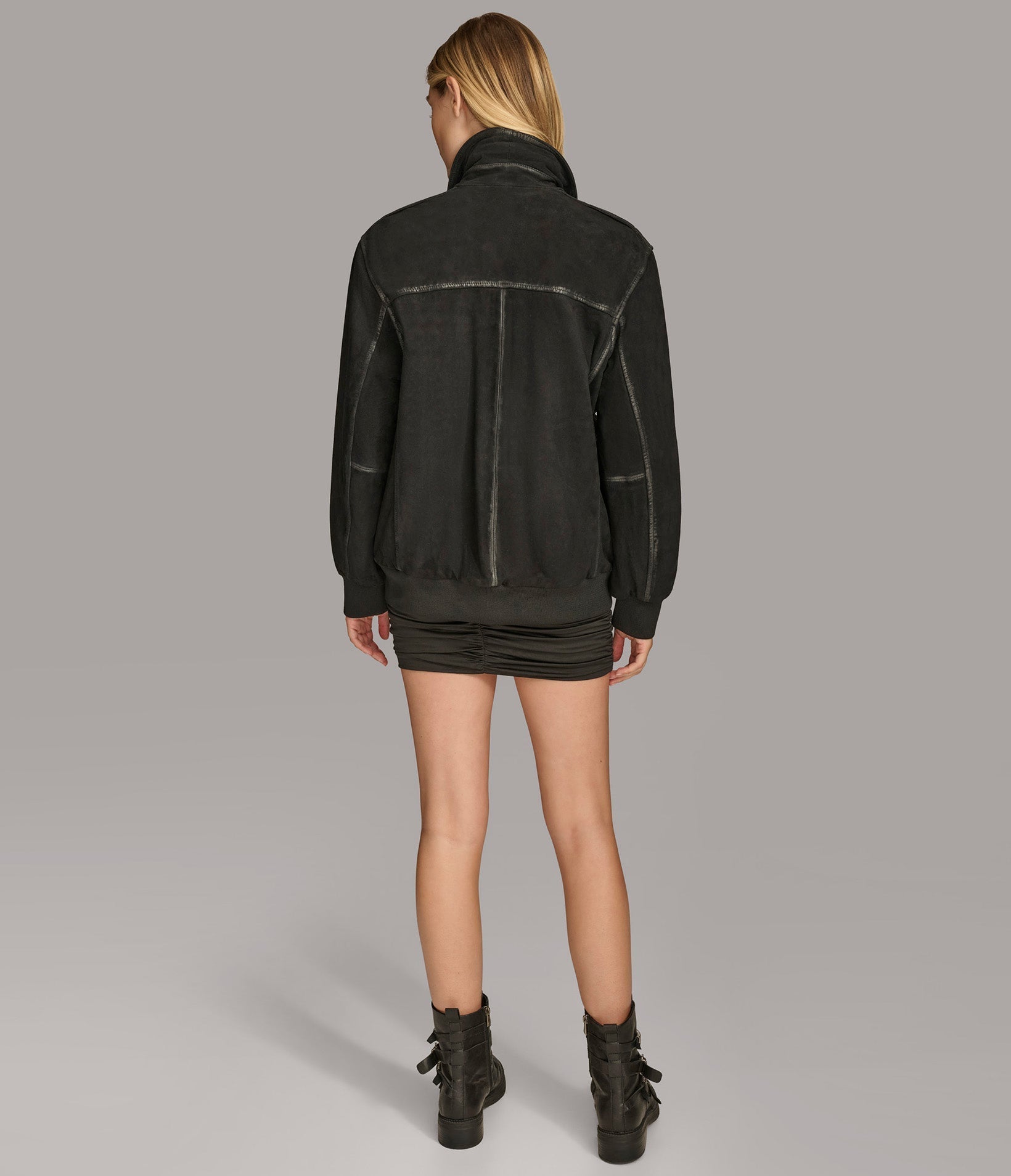 Flora Oversized Bomber Jacket - Rare Leather