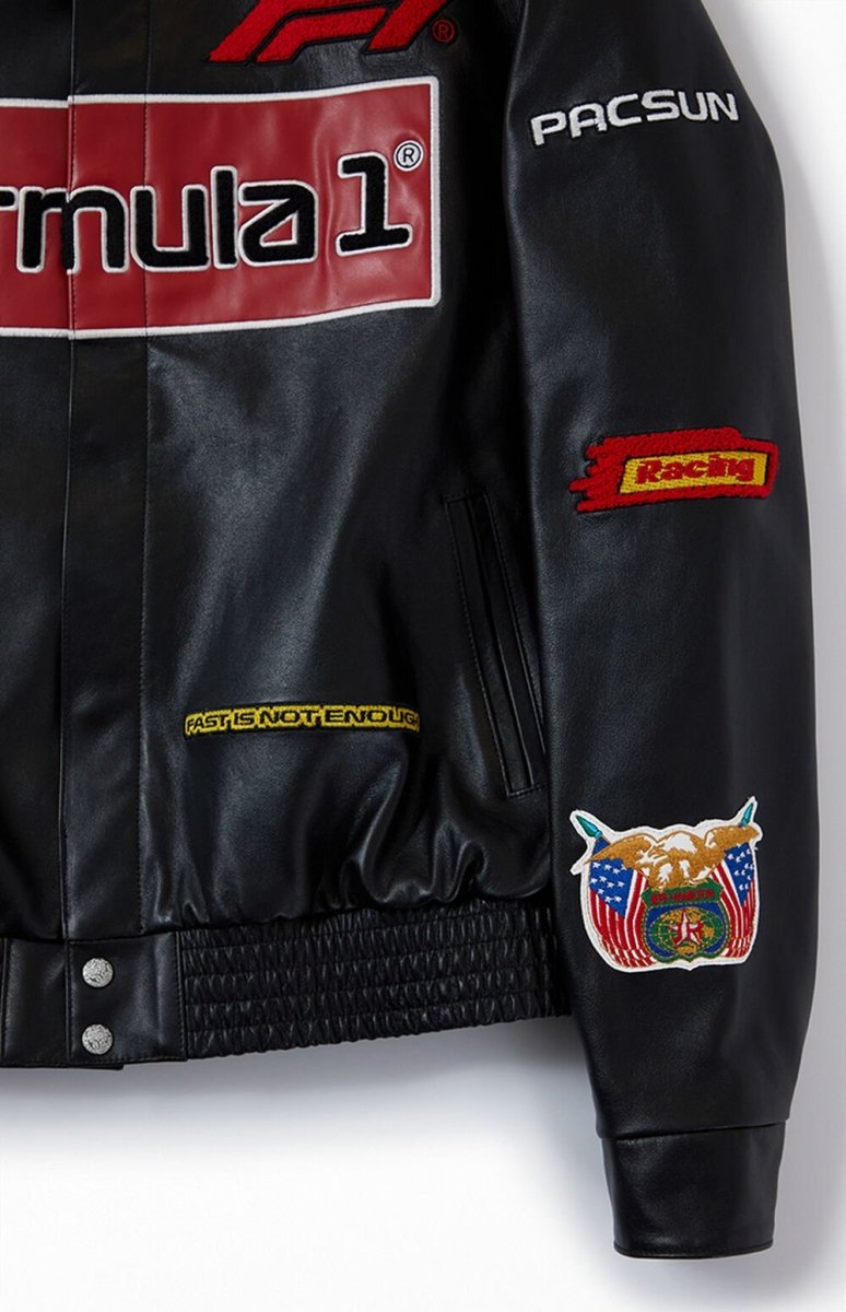 Formula 1 x PacSun Leather Pole Position Jacket - Vox Leather