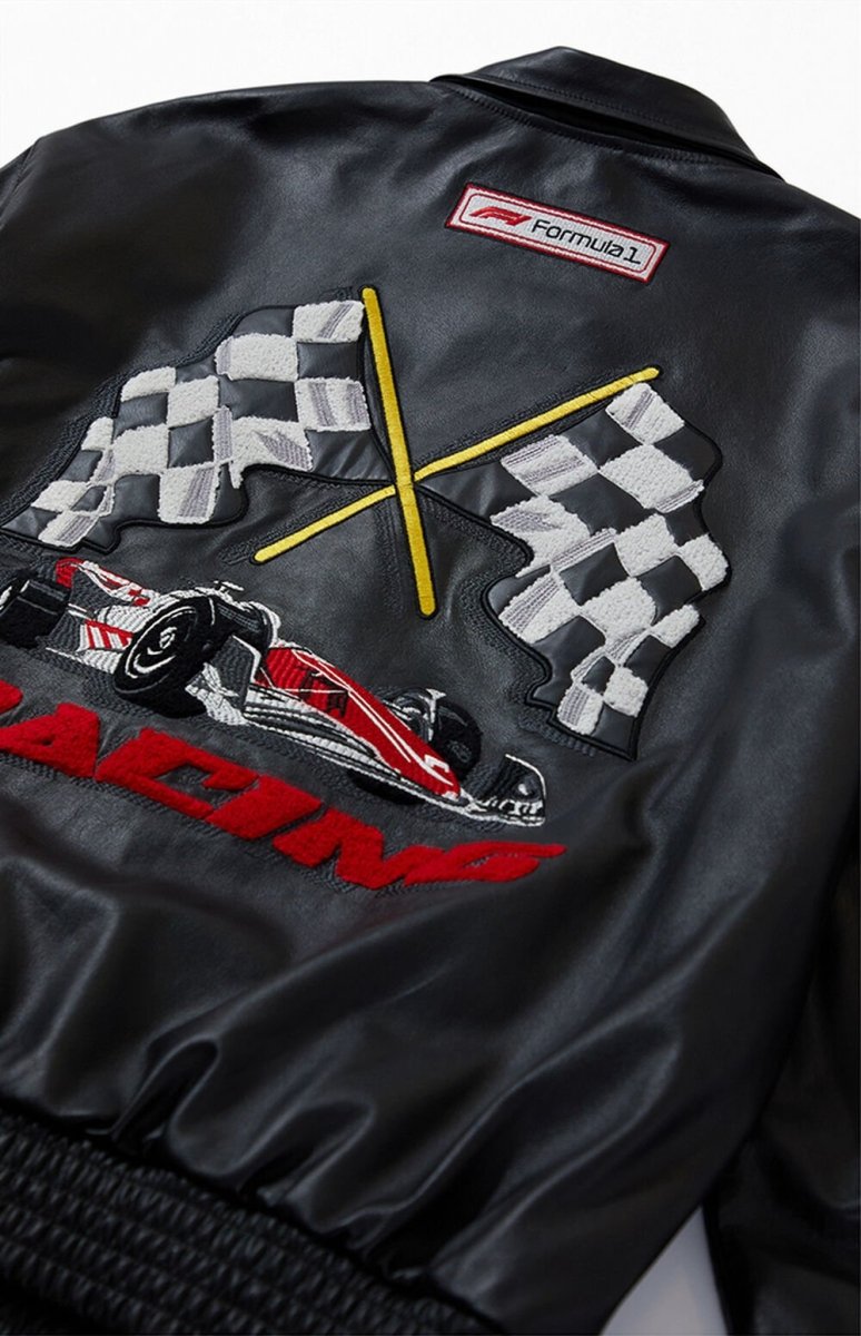 Formula 1 x PacSun Leather Pole Position Jacket - Vox Leather