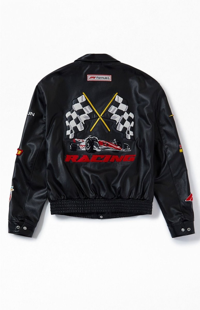 Formula 1 x PacSun Leather Pole Position Jacket - Vox Leather